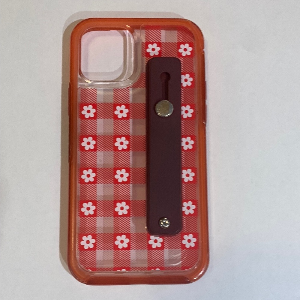 OTTERBOX Gingham Floral iPhone 12 PRO Case with Grasp & Stand Strap